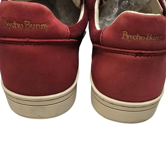 Psycho Bunny Sneakers Shoes Leather & Suede Trim Powerline Size 9.5 RARE - Picture 4 of 7